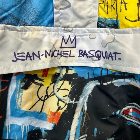 Members Only Jean-Michel Basquiat Light Weight Pullover Jacket Size Medium NWT - Picture 10 of 10